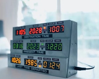 Clock (Temporal Circuit - Time Machine - Time machine) of the Delorean in Back to the Future (OFFICIAL jejélingé)