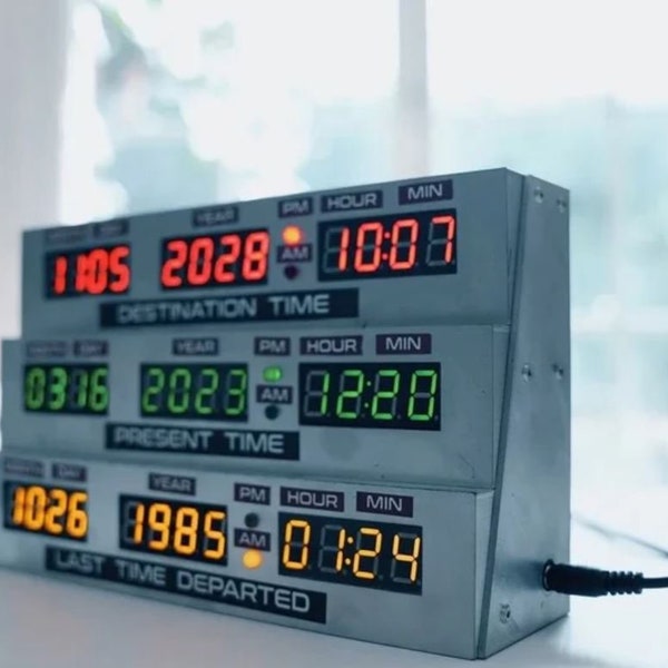 Horloge (Circuit Temporel - Time Machine - Machine à remonter dans le temps) de la Delorean dans Retour vers le futur (OFFICIEL jéjélingé)