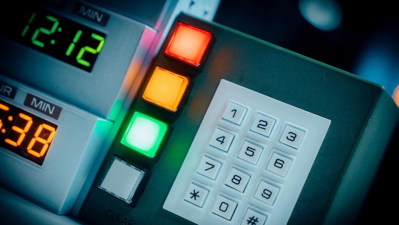 V2 Clock (time Circuit - Time Machine - Time Machine) From the Delorean ...