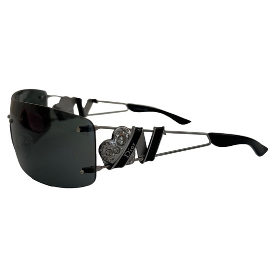 美品✨Christian Dior Sunglasses Rimless DIOR Absolute Vintage Sunglasses Silver Clear Frameless