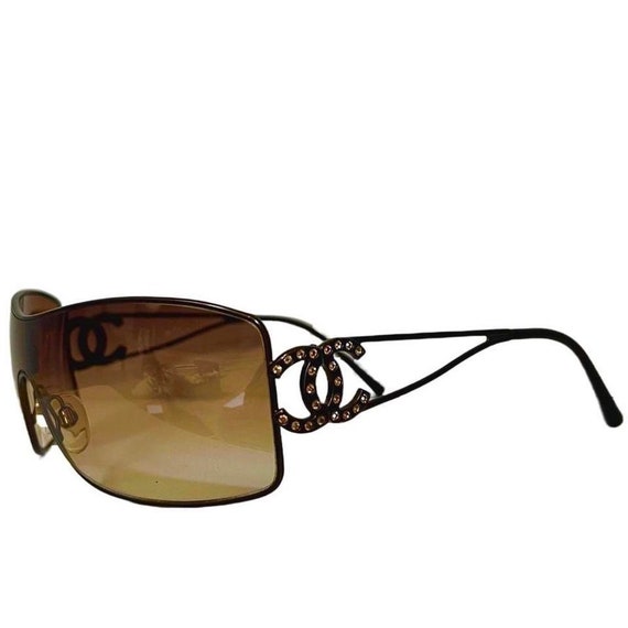 chanel shield sunglasses vintage