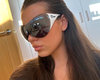 Dior Ski 1 Sunglasses Vintage Y2K Sunglasses Black and White