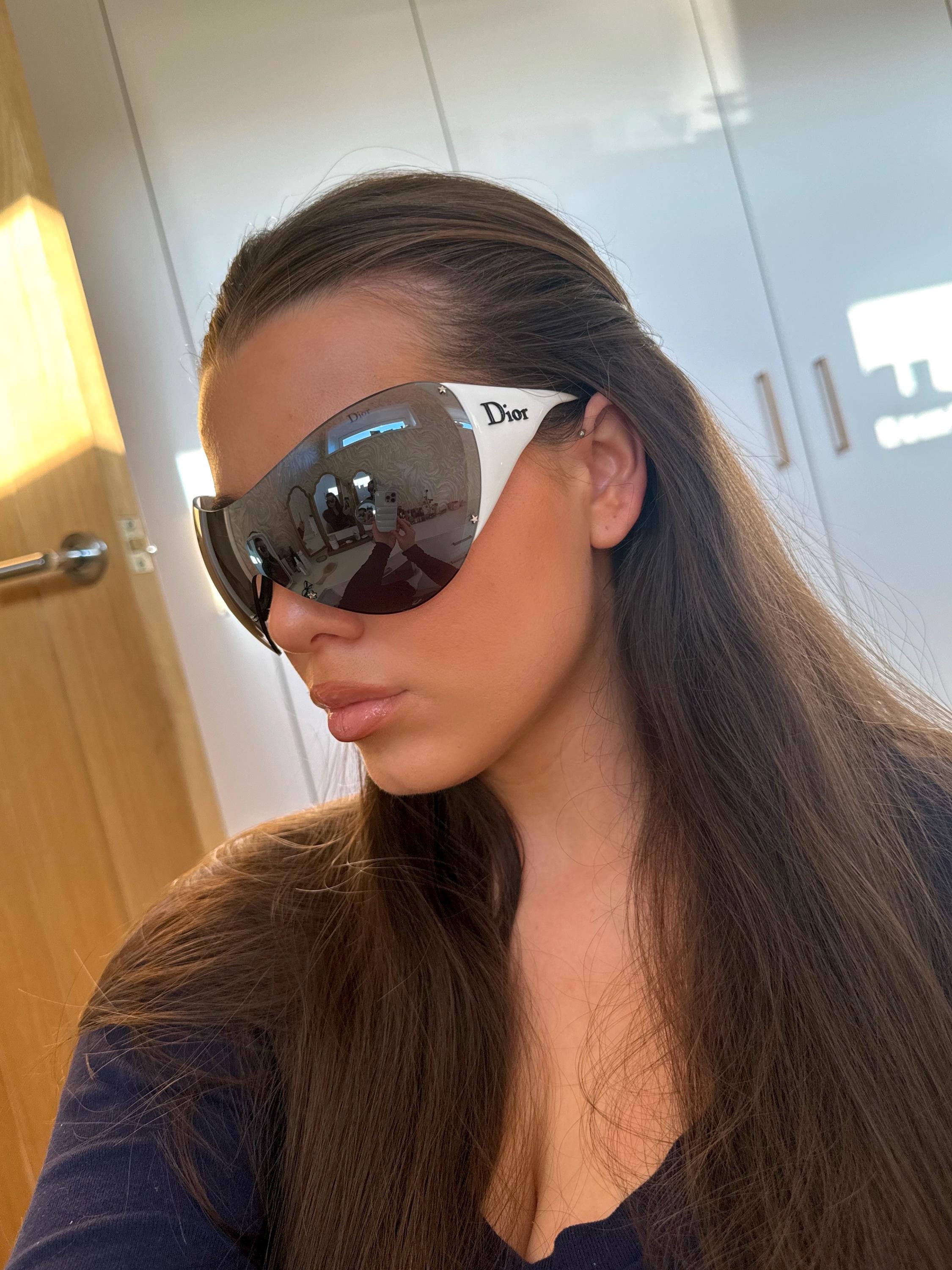 Dior Ski 1 Sunglasses Vintage Y2K Sunglasses Black and White Dior Ski 1 Sunglasses Vintage Y2K Sunglasses Black and White