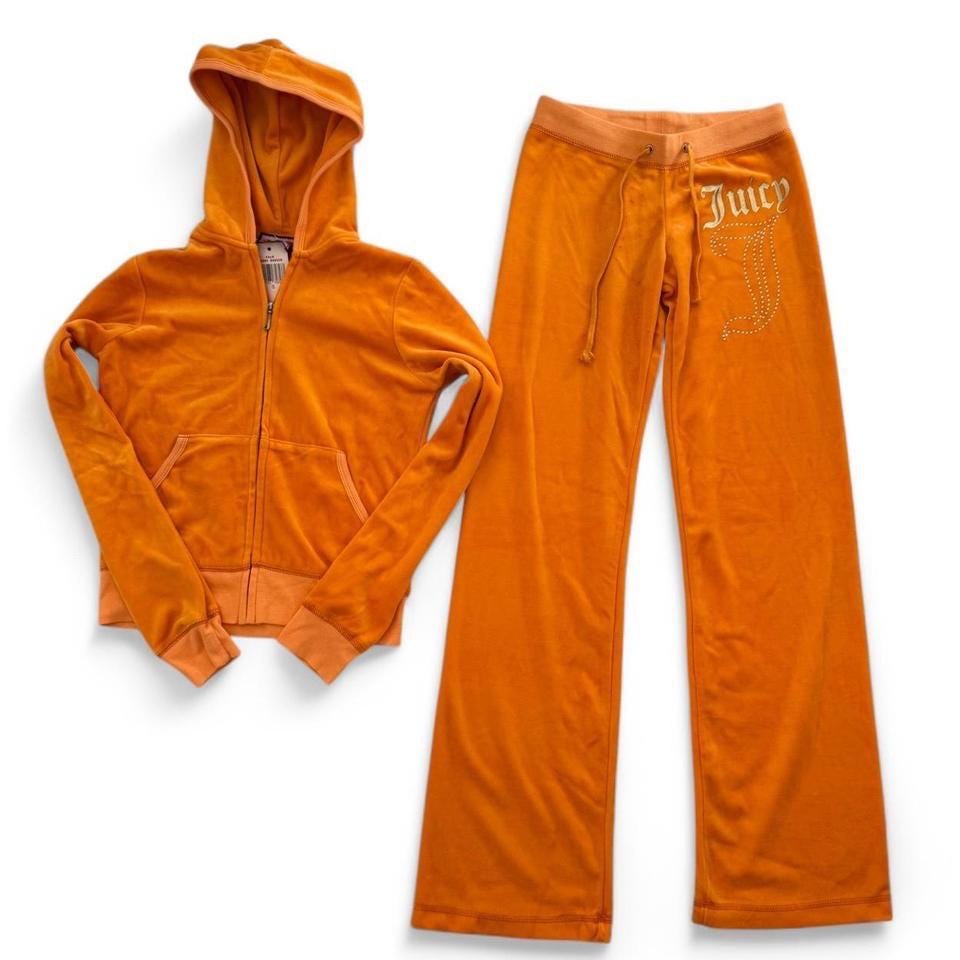 Rare Vintage Juicy Couture Tracksuit, Orange Size Small, Brand New