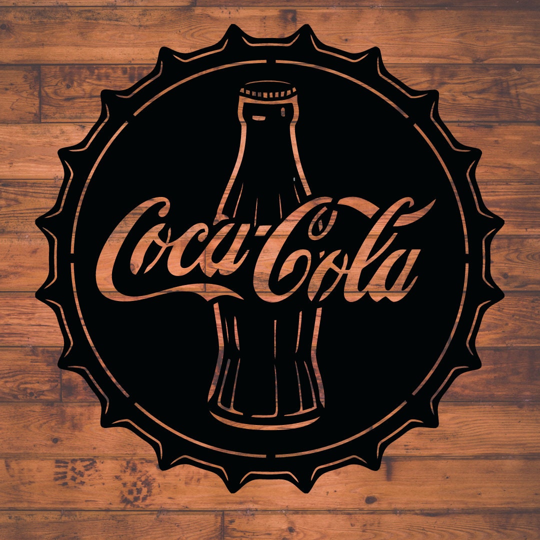 Coke Bottle Cap Svg. & Dxf File personal and Commercial Use Etsy