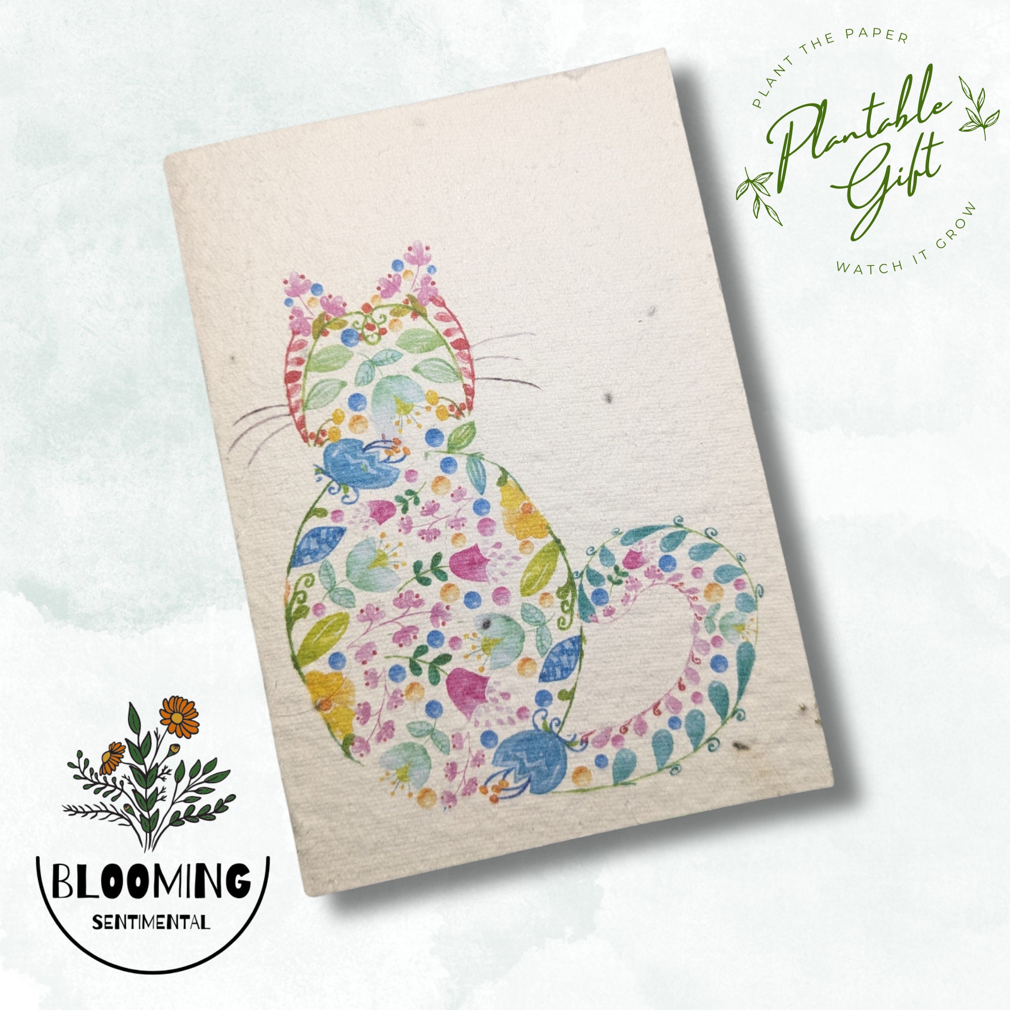 Plantable Happy Anniversary Card - Eco-Friendly Wildflower Seeded - View #10