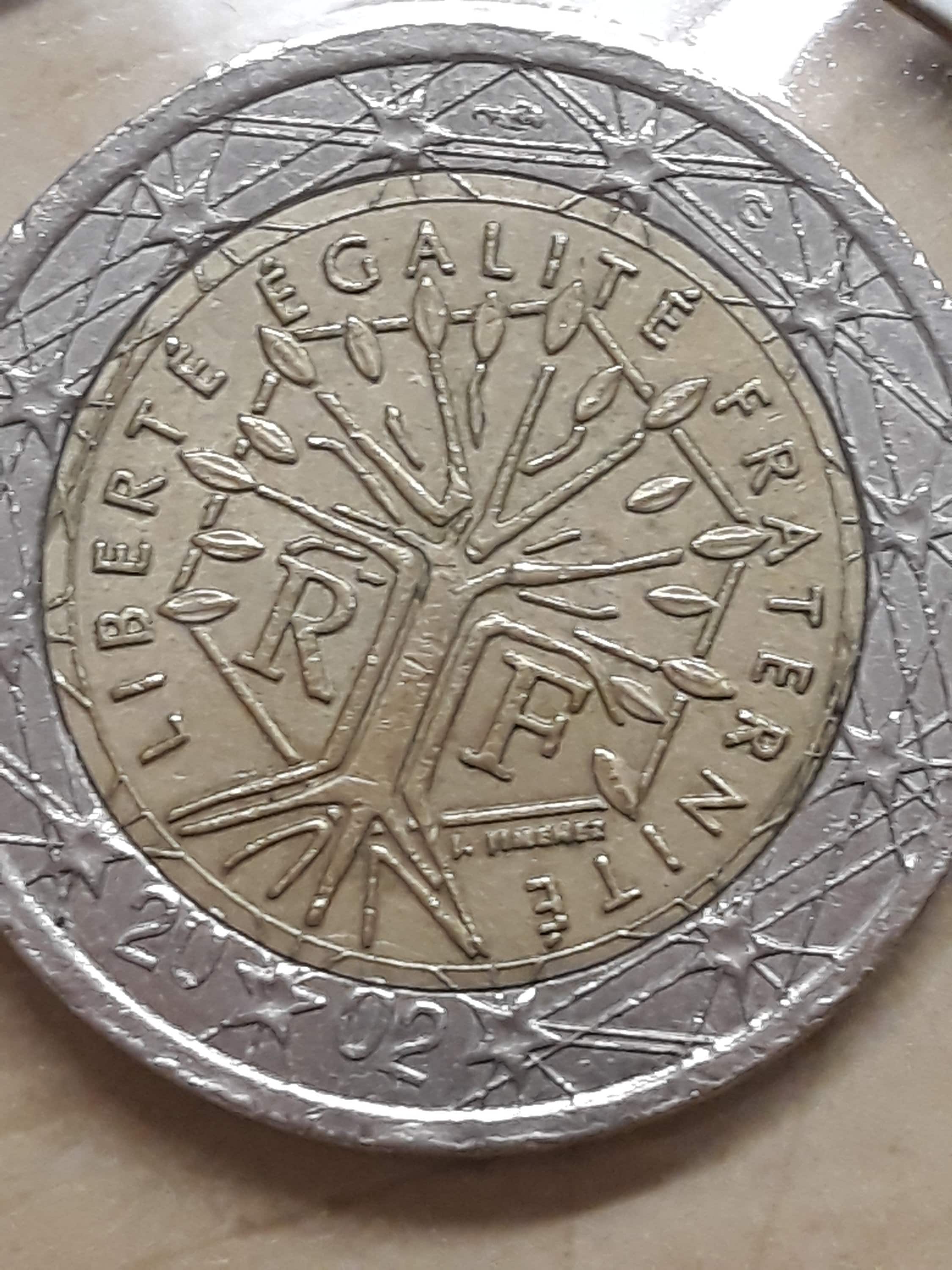 2 euro coin france 2002 - Etsy 日本