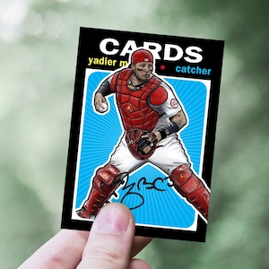 Yadier Molina 2 Illustration Carte de Baseball