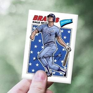 Dale Murphy Illustration Carte de baseball