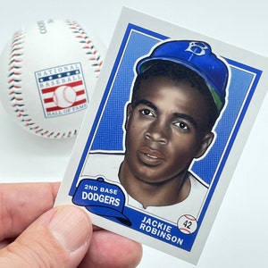 Jackie Robinson Illustration Carte de baseball