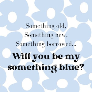 Something Old Something New Something Borrowed Something Blue Crew Proposal Digital PDF Download