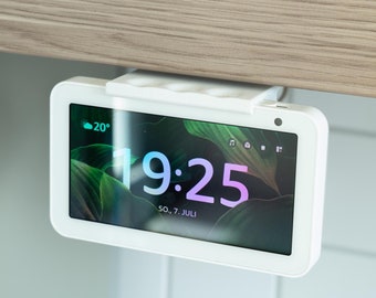 Amazon Echo Show 5 bracket for clamping to kitchen cabinet without drilling