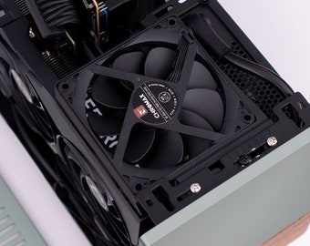 92mm Top Lüfter Fan Adapter Halterung für Fractal Design Terra Gehäuse Noctua NF-A9x14 (mit Original Netzkabel kompatibel)