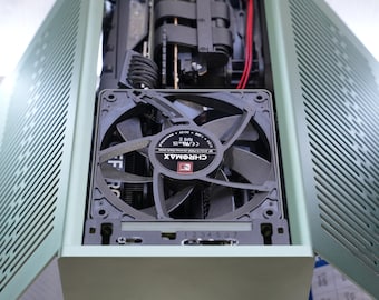 120 mm Top Fan Adapter Bracket for Fractal Design Terra Case Noctua NF-A12x15 (compatible with original power cable)