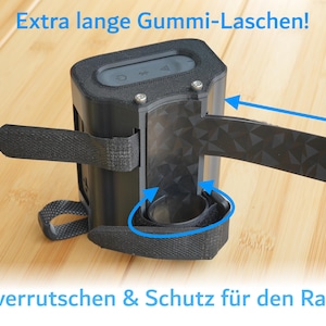 JBL Go 4 Bike Case Fahrrad Schutzhülle Halterung mit Klettbändern und Gummipad Bild 2