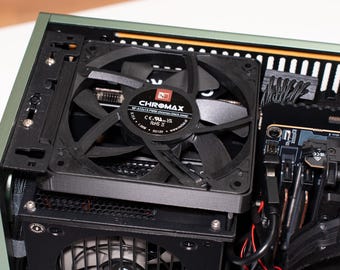 120mm Top Lüfter Fan Adapter Halterung für Fractal Design Terra Gehäuse Noctua NF-A12x15 (nur mit flachem Netzkabel -> optional erhältlich!)