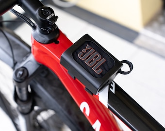 JBL Go 4 Bike Case Bicycle Protective Case Mount with Velcro Straps and Rubber Pad