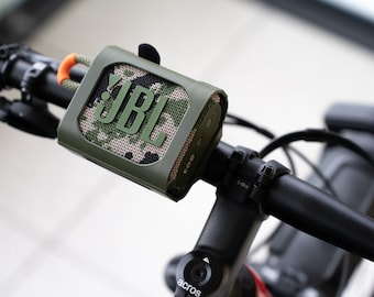 JBL Go 3 Bike Case Bicycle Protective Case Mount with Velcro Straps and Rubber Pad