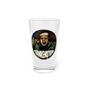 Edison&#39;s Frankenstein Silent Horror 60s Comic Book Collection Fast Food Glass