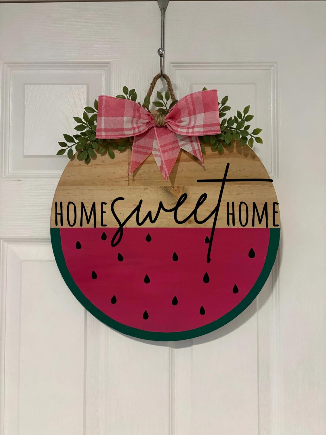 Watermelon Signs Watermelon Sign Welcome Sign Watermelon Door Hanger Summer Door Hanger ...