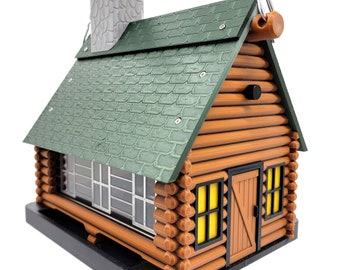 Log Cabin Bird Feeder