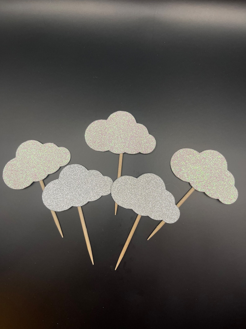 Cloud Cupcake Toppers on Cloud 9 - Etsy