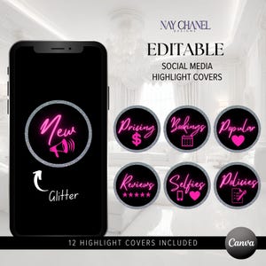 Instagram Highlight Covers - Social Media Highlights - Instagram Icons - Instagram Story Highlights - Custom Highlight Template