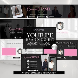 Kit de marca de YouTube DIY: Banner de canal, plantilla de intro y outro animadas