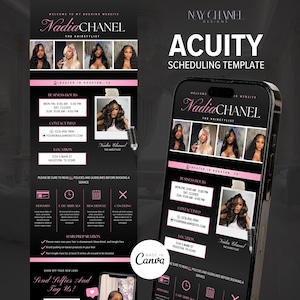 Acuity-planningssjabloon Kapper - boekingswebsite - Acuity-boekingssite voor planning - doe-het-zelfcanva-sjabloon