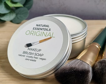 Natural Essentoils Original Makeup Brush Soap - Natural | Cruelty Free | Vegan | Zero Waste - Make Up Brush Cleaner