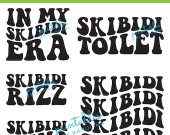 Skibidi svg png Skibidi rizz shirt teenage sayings cricut cut file gen alpha funny slang t-shirt in my Skibidi era retro shirt svg teen boy