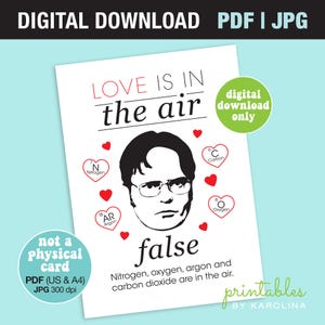 Carte d'anniversaire The Office imprimable Dwight Schrute pour mari, carte de bureau pour femme, carte de Saint Valentin, carte de mariage imprimable