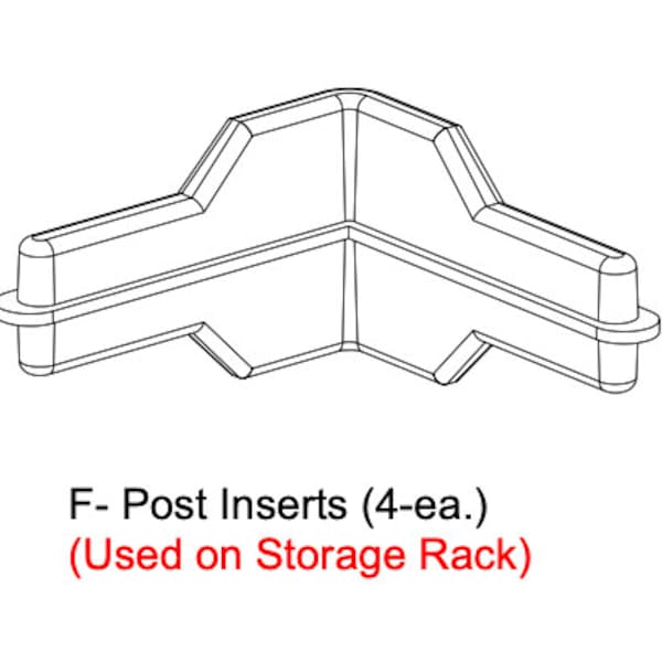 Whalen Z Beam Shelf Connector Post Insert Corner Connector for Costco Industrial Storage Shelving Rack Storage 4x WSZB244872-SV5MS