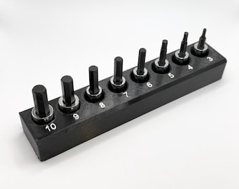 Metric Allen Hex 3/8 Icon Socket Bit Holder - Magnetic Base for Toolboxes