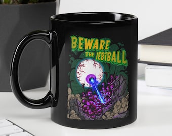 Taza IEBIBALL Negra Brillante