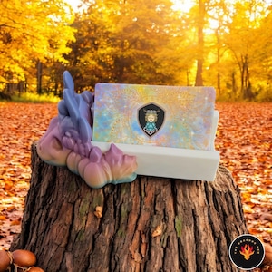 Axolotl Halloween Business Card Holder Single Sided | 3D Printed Card Holder