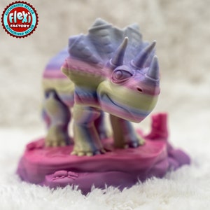 Triceratops Dinosaur 3D Printed Fidget Toy