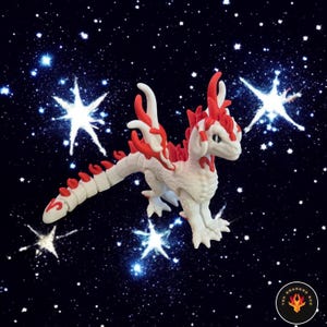 Aries Dragon | 3D Printed Articulated Dragon | Fidget Dragon | Zodiac Dragon