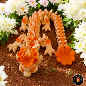 Bloom Dragon | 3D Printed Articulated Dragon | Fidget Dragon