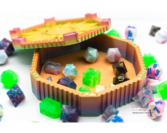 Standard DnD Dice Box with Dice Insert | D&D Dice box | DnD Accessories | Storage Box