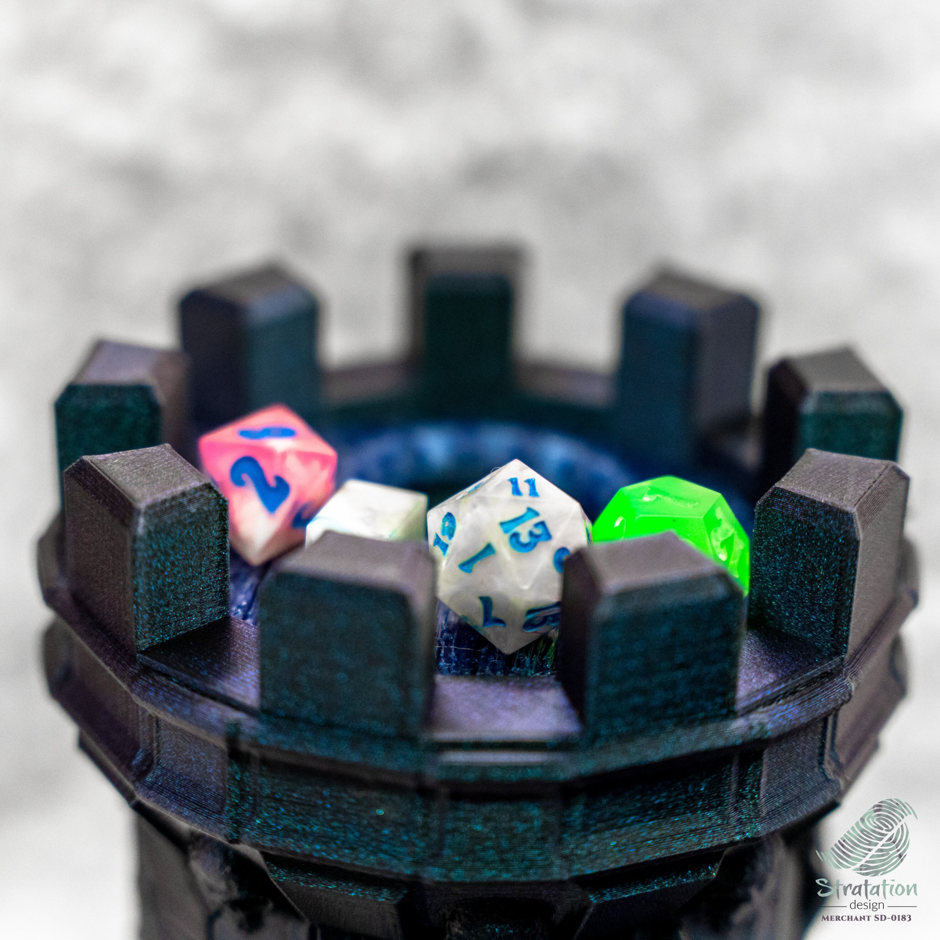 Demonic Dice Tower 3D Printed Dnd Dice Tower Demon Dice Tower Etsy