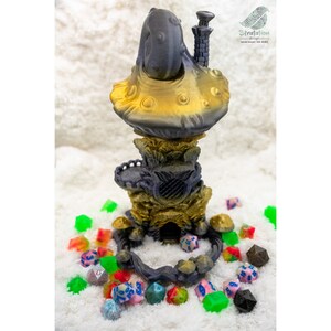 Fairy Wizard&#39;s Fungus Dice Tower | 3D Printed DnD Dice Tower