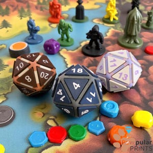 D20 Large Fidget Clicker | 3D Printed ADHD Fidget Clicker | Fidget Clicker | D&D D20