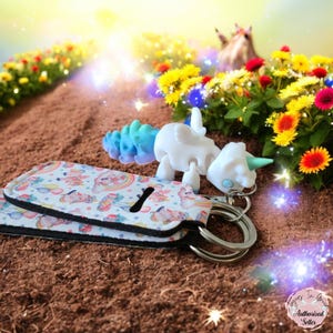 Unicorn Flexi with wings Keychain | 3d Print | Fidget Toy