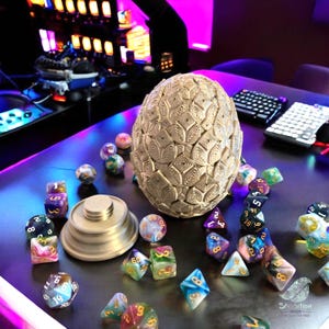 Alexander's Dragon Egg Dice Box | D&D Dice box | 3d Printed Dice Box | Storage Box