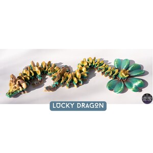 Lucky Dragon | 3D Printed Articulated Dragon | Fidget Dragon
