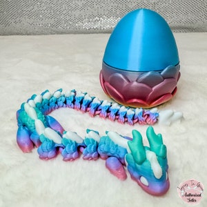 Kaida Dragon with Egg | 3D Printed Articulated Dragon | Fidget Dragon