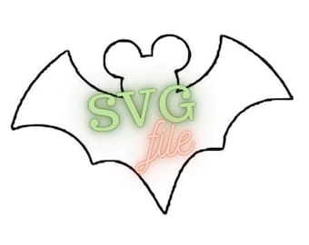 Mickey Bat SVG File