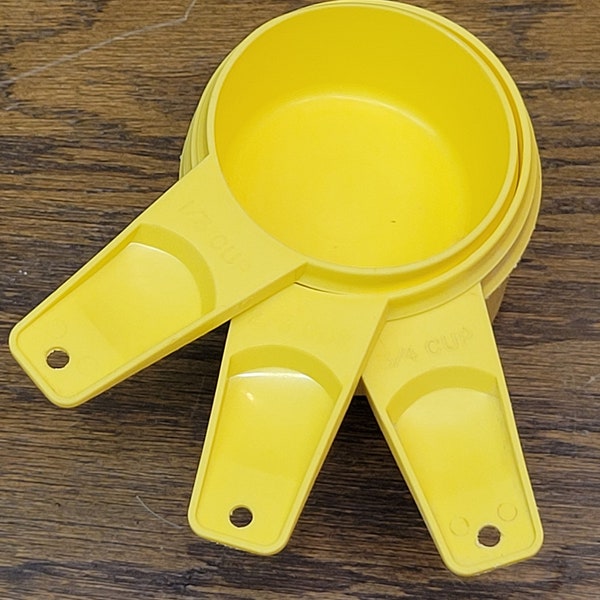 Tupperware Yellow Measuring Cups Replacement Etsy
