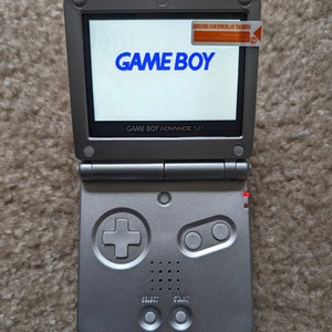 Gameboy Advance SP (Silver) with IPS backlight screen